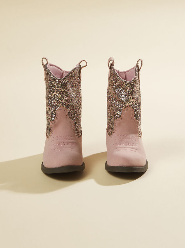 Dakota Glitter Western Boots Detail 2 - TULLABEE