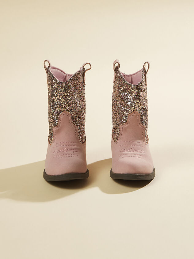 Dakota Glitter Western Boots Detail 2 - TULLABEE