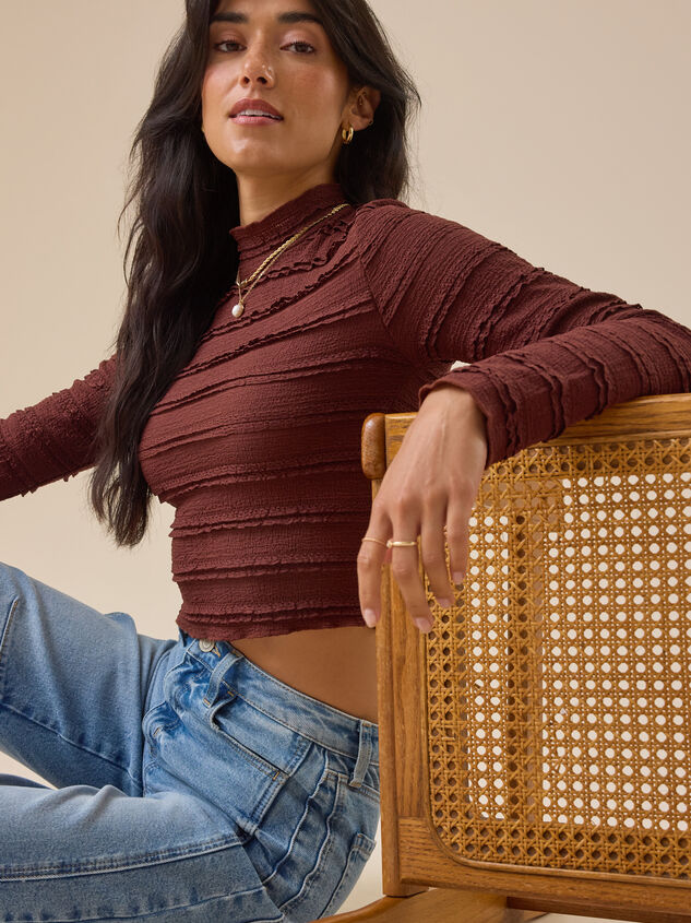 Helena Lace Fitted Top Detail 2 - TULLABEE