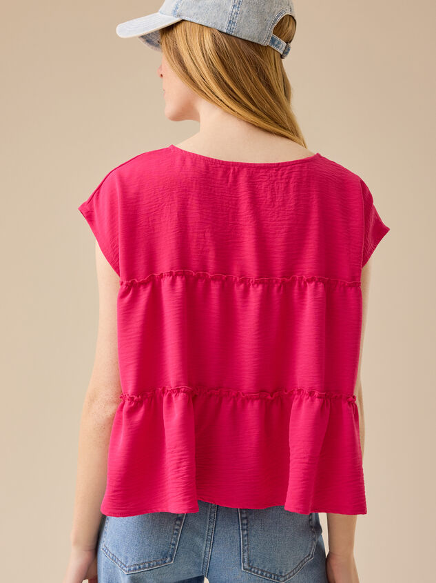 Matalyn Tiered Babydoll Top Detail 4 - TULLABEE