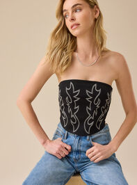 Mae Denim Tube Top - TULLABEE