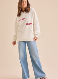 I Hope You Know Christmas Hoodie Detail 5 - TULLABEE