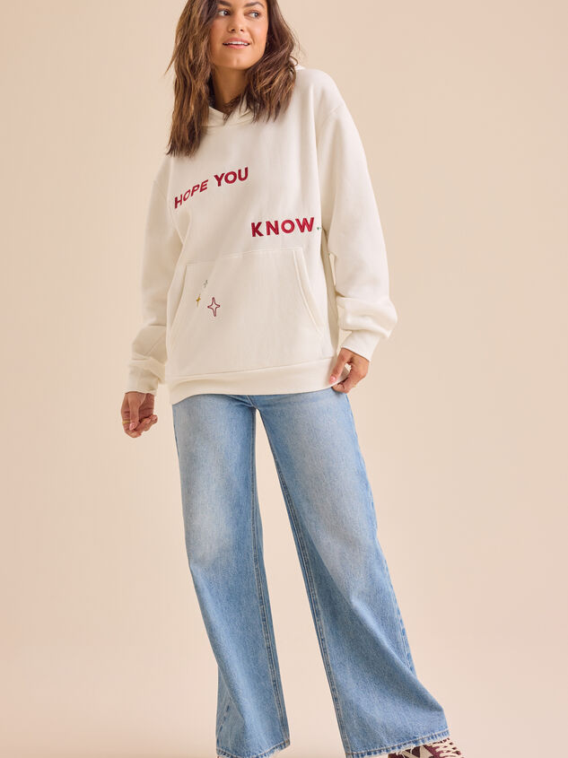 I Hope You Know Christmas Hoodie Detail 5 - TULLABEE