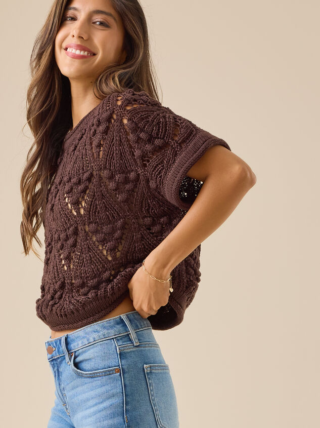 Evelyn Sweater Vest Detail 3 - TULLABEE