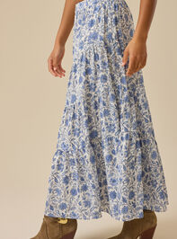 Solara Tiered Maxi Skirt Detail 4 - TULLABEE