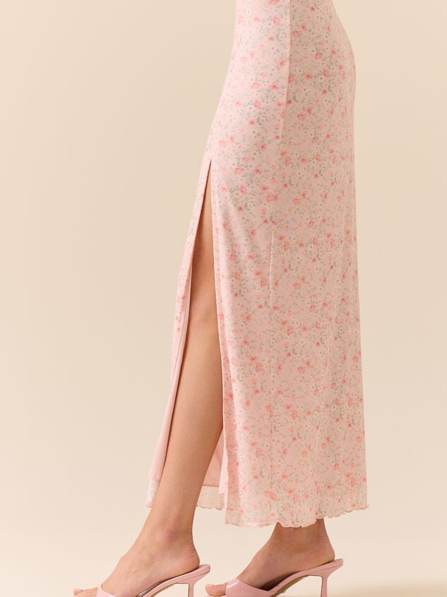 Liliette Mesh Midi Skirt Detail 4 - TULLABEE