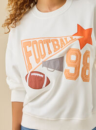98 Football Sweatshirt Detail 2 - TULLABEE