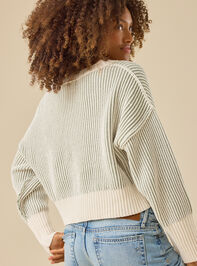 Ophelia Cropped Matte Chenille Sweater Detail 6 - TULLABEE