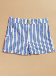 Tommy Striped Toddler Shorts - TULLABEE