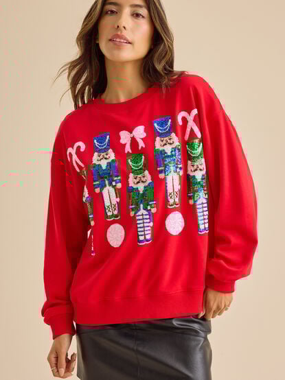 Nutcracker Sparkle Pullover - TULLABEE