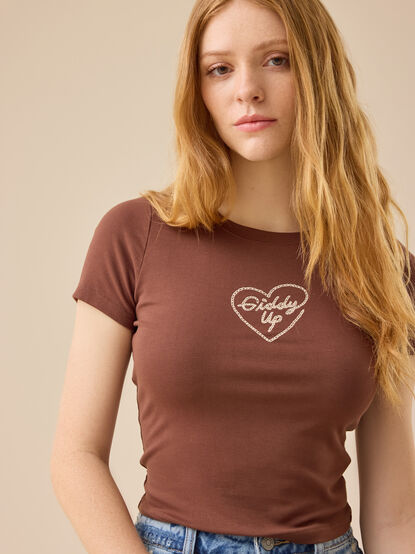 Giddy Up Baby Tee - TULLABEE
