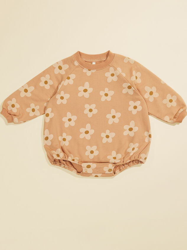 Emilie Floral Crewneck Romper by Rylee + Cru Detail 2 - TULLABEE