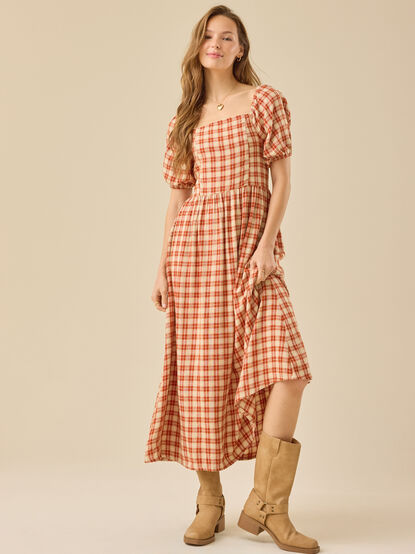 Heidi Plaid Mama Dress - TULLABEE