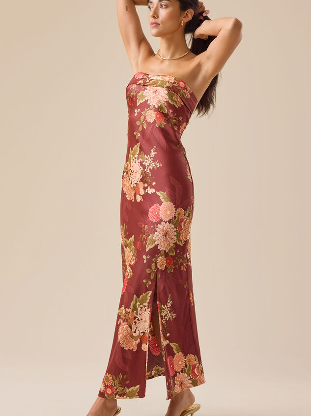 Angelique Floral Maxi Dress Detail 2 - TULLABEE