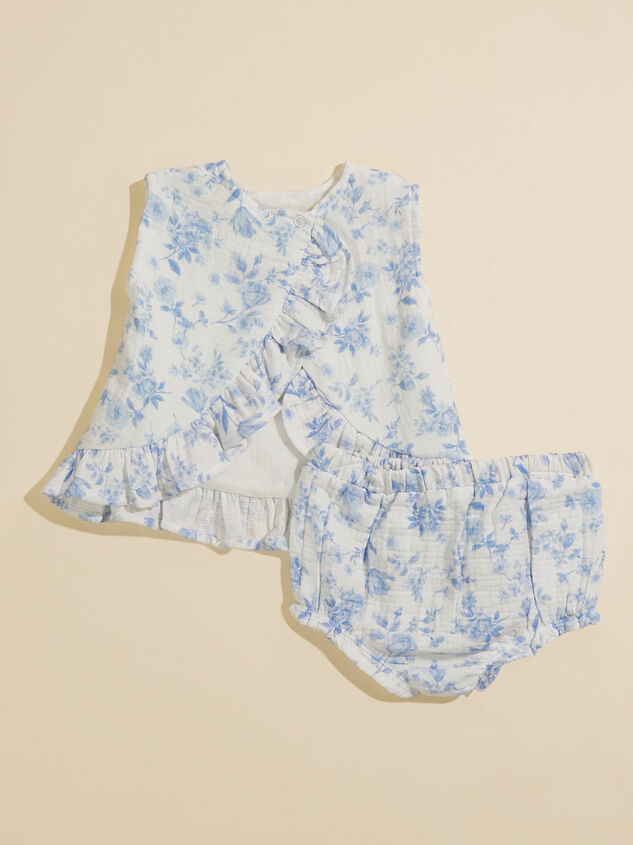 Abigail Floral Top and Bloomer Set Detail 3 - TULLABEE