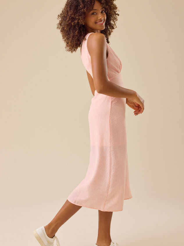 Gracie Striped Maxi Dress Detail 3 - TULLABEE