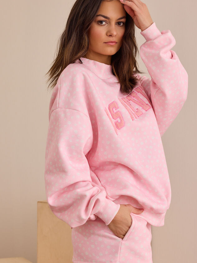 Playful Floral Revival Pullover Detail 4 - TULLABEE