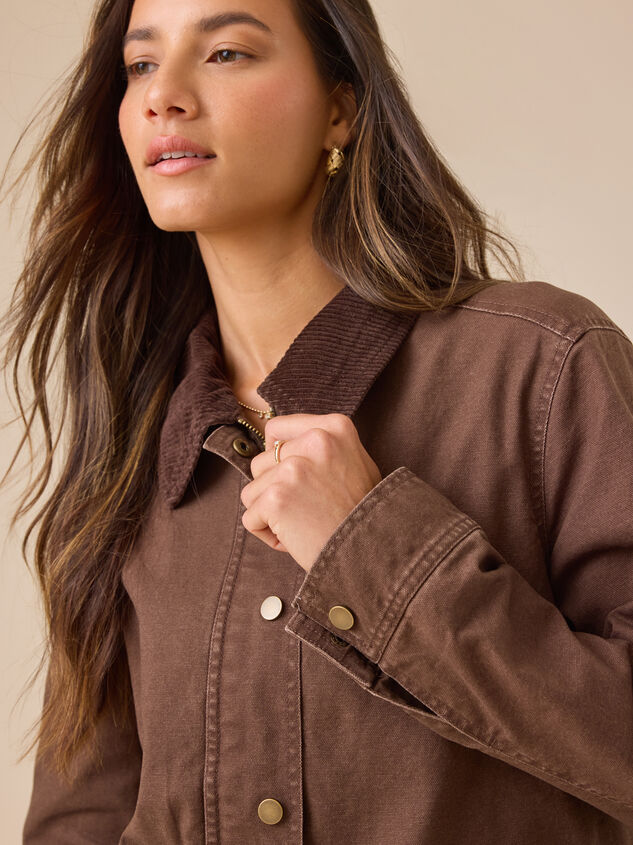 Charlie Barn Jacket Detail 4 - TULLABEE