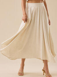 Jules Linen Maxi Skirt Detail 2 - TULLABEE