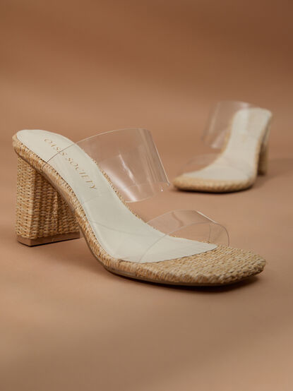 Finley Clear Strap Heels - TULLABEE
