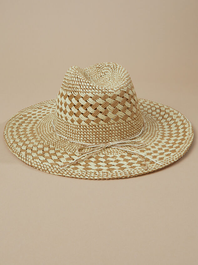 Woven Wide Brim Hat Detail 2 - TULLABEE