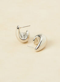 Teardrop Silver Earrings - TULLABEE