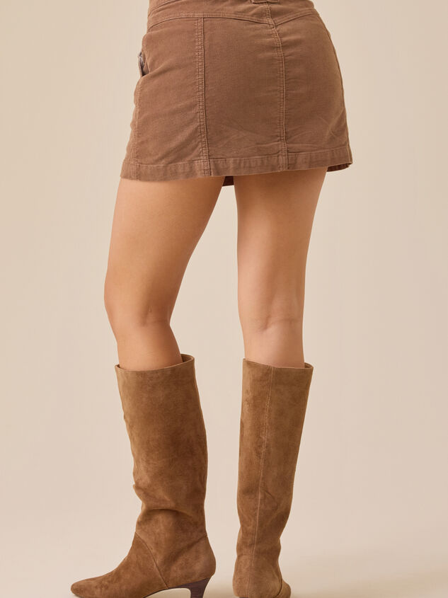 Amber Corduroy Mini Skort Detail 5 - TULLABEE