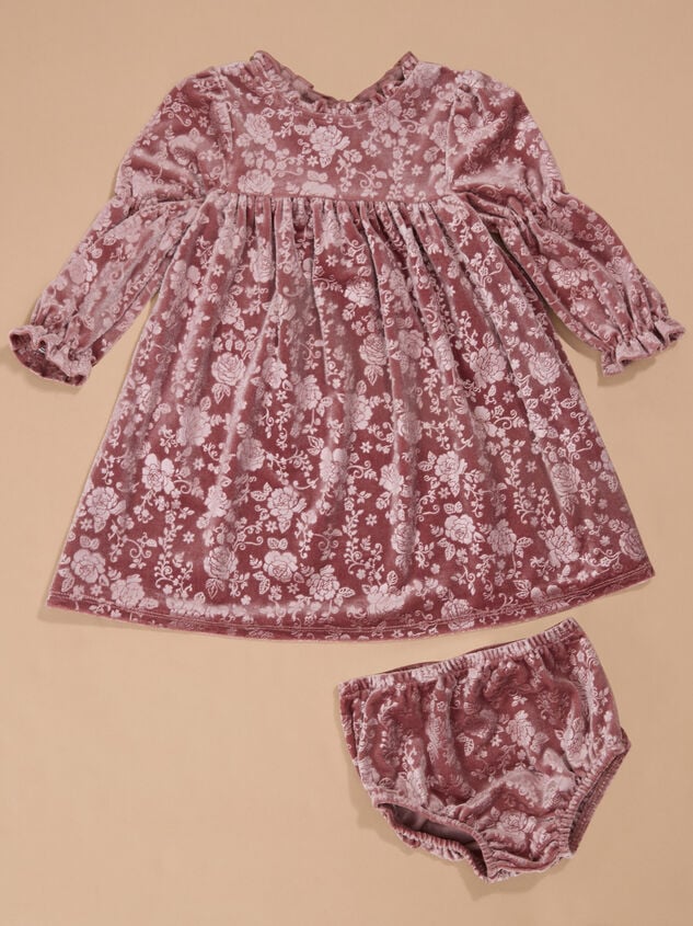 Julie Floral Velvet Baby Dress - TULLABEE