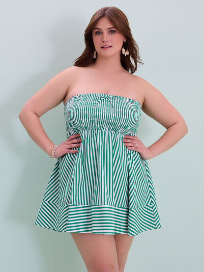 Sabrina Stripe Mini Dress - TULLABEE