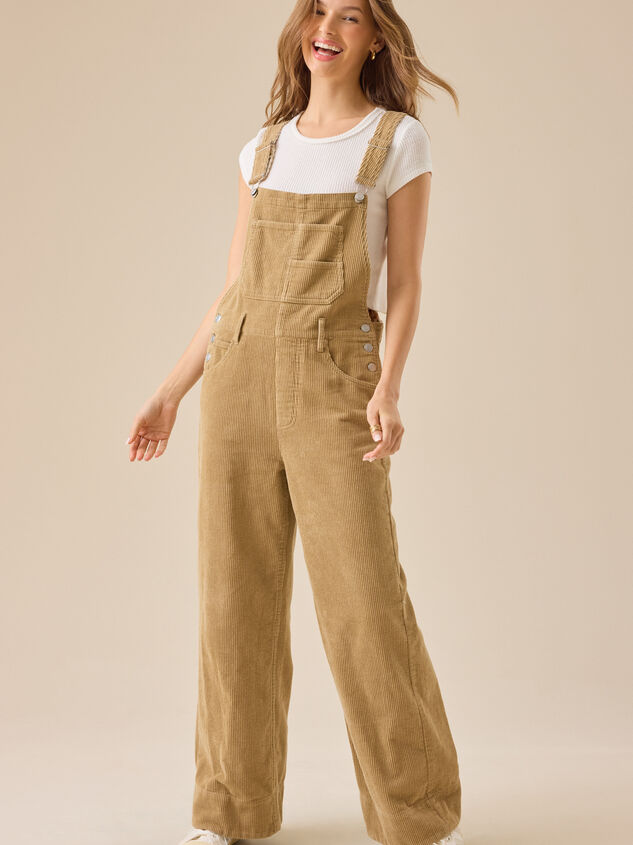 Danielle Corduroy Overalls Detail 2 - TULLABEE