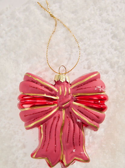 Red Bow Ornament - TULLABEE