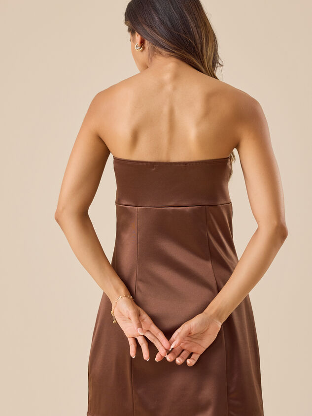 Jenna Strapless Mini Dress Detail 3 - TULLABEE