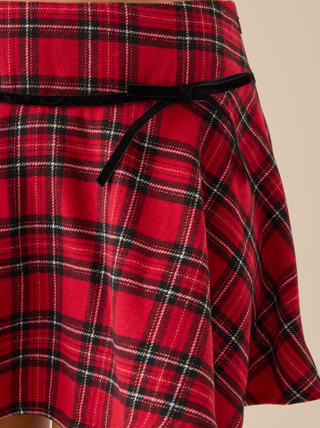 Eria Plaid Mini Skirt Detail 4 - TULLABEE