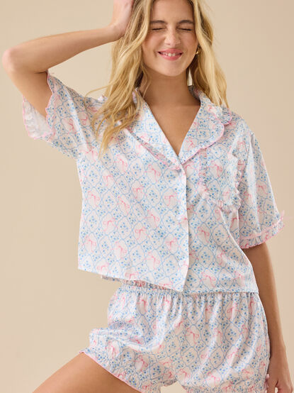Ivara Satin Sleep Top - TULLABEE
