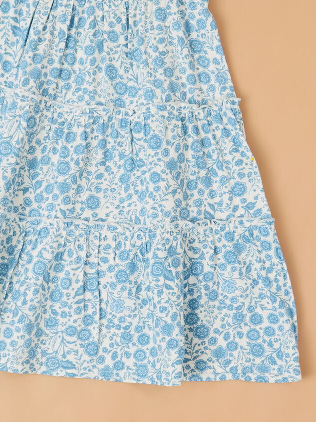 Mila Floral Toddler Dress Detail 3 - TULLABEE