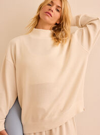 Balanced Ease Ribbed Mockneck Detail 3 - TULLABEE