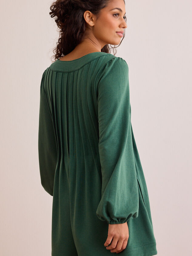 Off-Duty Long Sleeve Romper Detail 4 - TULLABEE