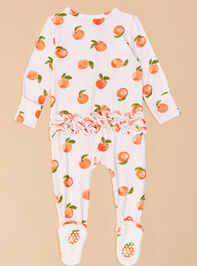 Sugar Peach Footie Detail 3 - TULLABEE