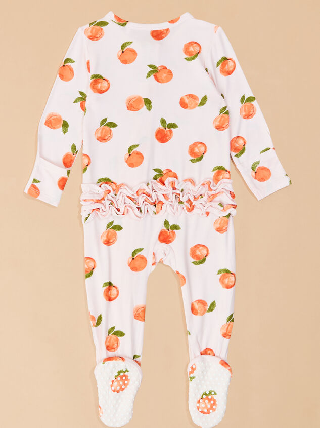 Sugar Peach Footie Detail 3 - TULLABEE
