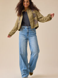 Solera Quilted Bomber Jacket Detail 2 - TULLABEE