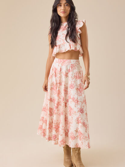 Alice Floral Midi Skirt - TULLABEE