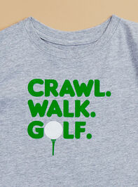Crawl Walk Golf Tee Detail 2 - TULLABEE