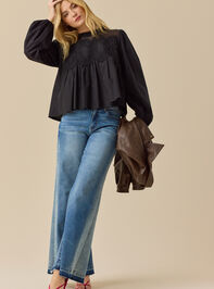 Sage Crochet Babydoll Top - TULLABEE