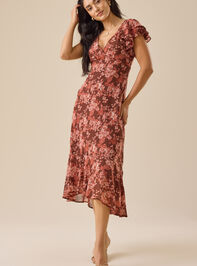 Bria Floral Midi Dress - TULLABEE