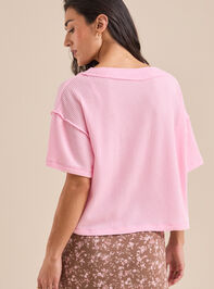 Ada Ribbed Boxy Tee Detail 4 - TULLABEE