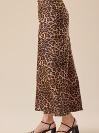 Ashlee Cheetah Midi Skirt Detail 4 - TULLABEE