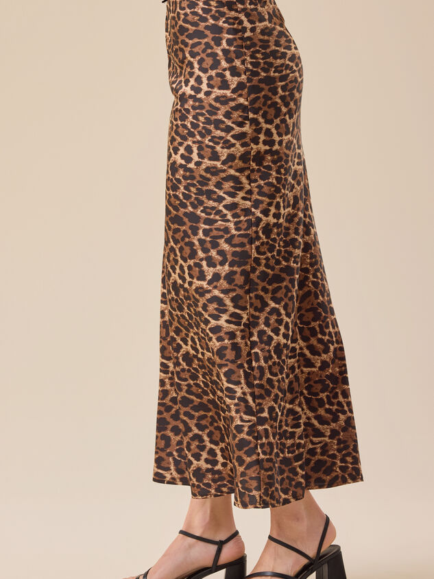 Ashlee Cheetah Midi Skirt Detail 4 - TULLABEE