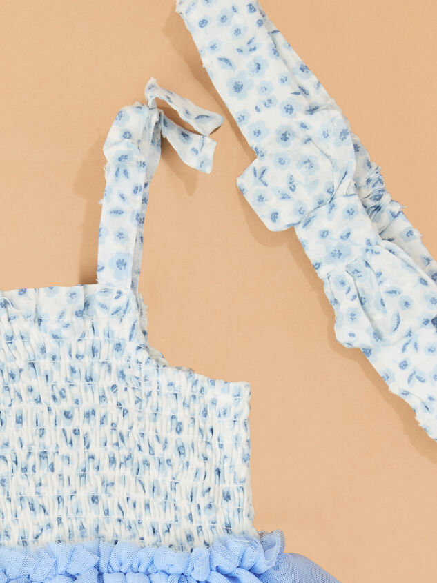 Elly Smocked Bubble With Headband Detail 3 - TULLABEE