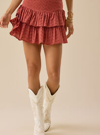 Cody Eyelet Mini Skort Detail 3 - TULLABEE