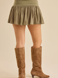 Betsy Pleated Mini Skirt Detail 5 - TULLABEE